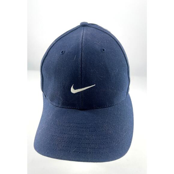 Nike Buick Tiger Woods Golf Hat Adjustable Navy Blue White Swoosh Sportwear - Picture 1 of 6
